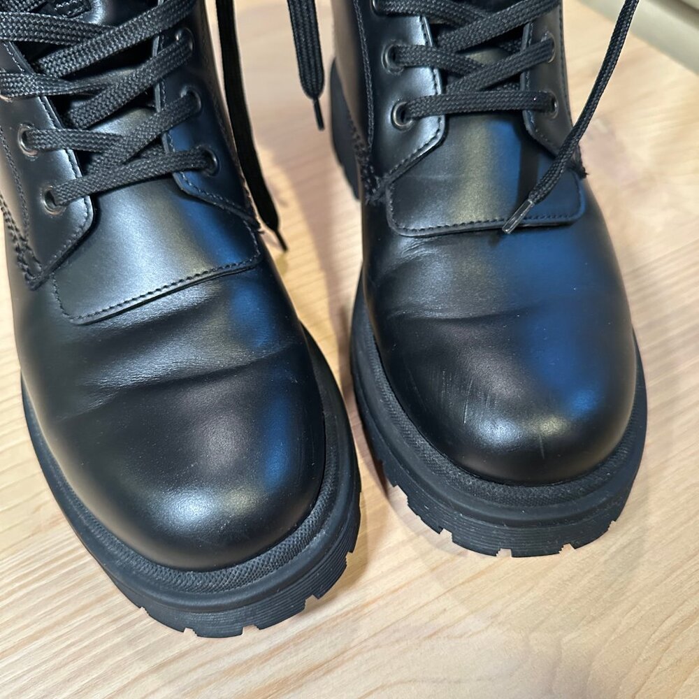 Moncler Combat Boots - Black (Women's EU 38/Size 8) - Picture 11 of 13